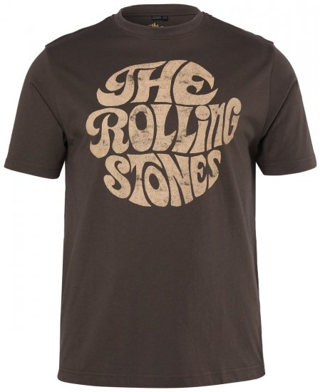 JP1880 851001 Rolling Stones Retro Logo T-Shirt Haselnuss TALL - TALL T-shirts - Extra lange T-Shirts Herren