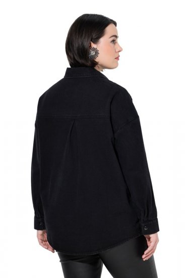 Ulla Popken 851036 Jeansjacke Anthrazit - Jacken - Große Jacken für Damen