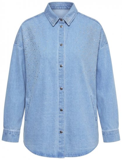 Ulla Popken 851036 Jeansjacke Hellblau - Jacken - Große Jacken für Damen