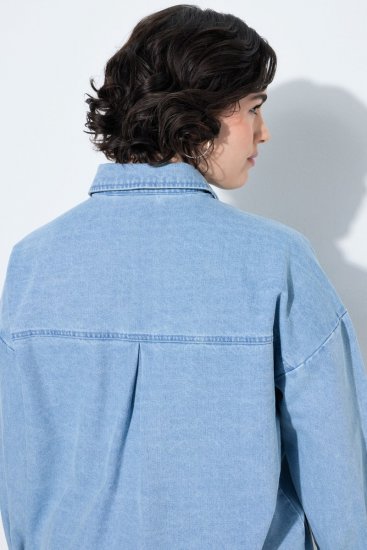 Ulla Popken 851036 Jeansjacke Hellblau - Jacken - Große Jacken für Damen