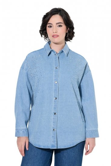 Ulla Popken 851036 Jeansjacke Hellblau - Jacken - Große Jacken für Damen