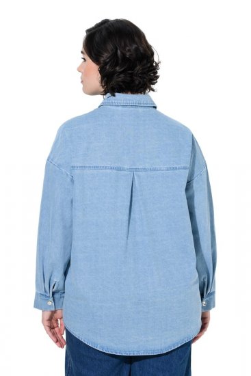 Ulla Popken 851036 Jeansjacke Hellblau - Jacken - Große Jacken für Damen