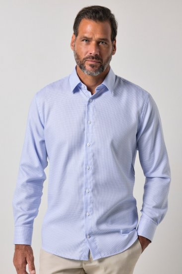 JP1880 851051 Bügelfreies Business-Hemd Langarm Hellblau TALL - TALL hemden - Hemden mit TALL-Schnitt