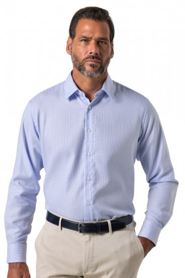 JP1880 851051 Bügelfreies Business-Hemd Langarm Hellblau TALL - TALL hemden - Hemden mit TALL-Schnitt
