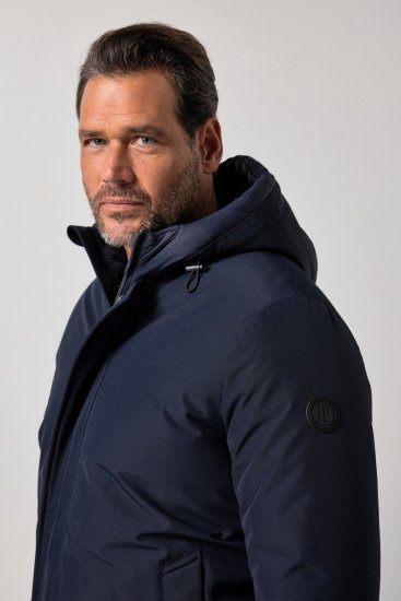 JP1880 851320 Jacke mit Kapuze und warmem Futter Dunkelblau - Herren jacken - Herren Jacken in großen Größen