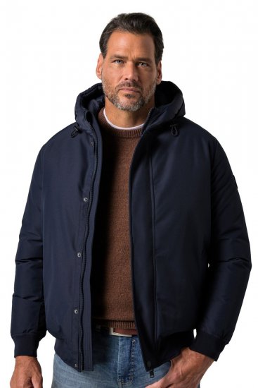 JP1880 851320 Jacke mit Kapuze und warmem Futter Dunkelblau - Herren jacken - Herren Jacken in großen Größen