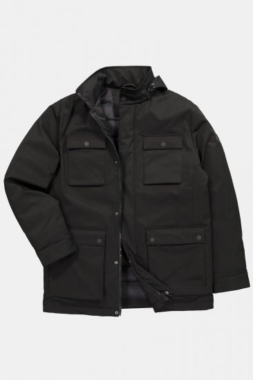 JP1880 851351 Funktionsjacke mit Kapuze Schwarz - Herren jacken - Herren Jacken in großen Größen