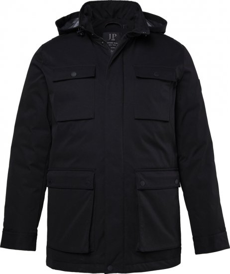 JP1880 851351 Funktionsjacke mit Kapuze Schwarz - Herren jacken - Herren Jacken in großen Größen