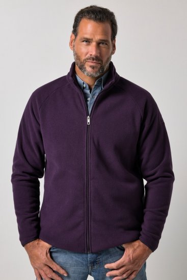 JP1880 851362 Fleecejacke mit Stehkragen Dunkellila TALL - TALL jacken - Jacken in TALL-Länge