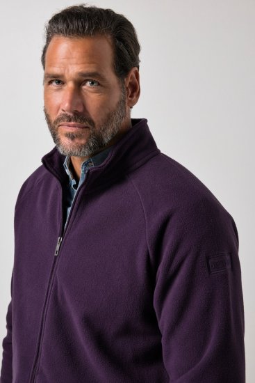 JP1880 851362 Fleecejacke mit Stehkragen Dunkellila TALL - TALL jacken - Jacken in TALL-Länge