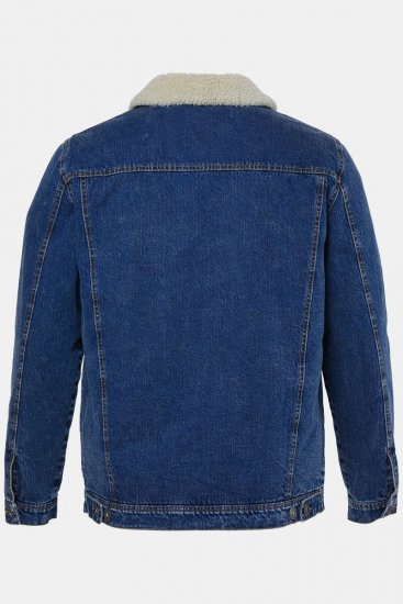 JP1880 851363 Jeansjacke mit Teddyfutter Denimblau - Herren jacken - Herren Jacken in großen Größen