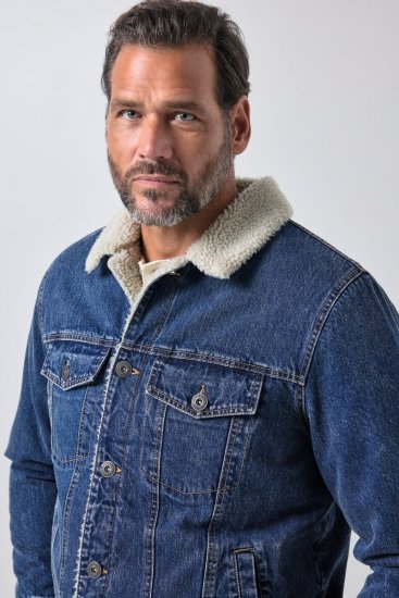 JP1880 851363 Jeansjacke mit Teddyfutter Denimblau TALL - TALL jacken - Jacken in TALL-Länge