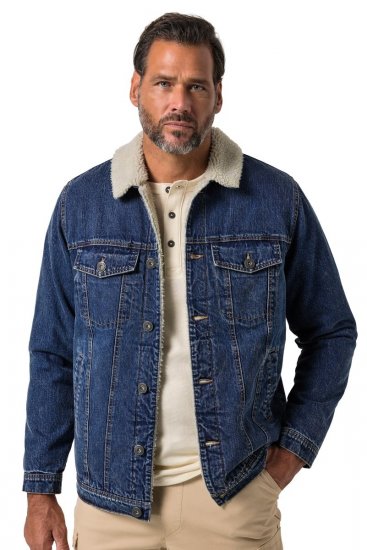 JP1880 851363 Jeansjacke mit Teddyfutter Denimblau TALL - TALL jacken - Jacken in TALL-Länge