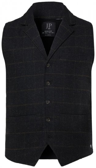 JP1880 851395 Karierte Tweedweste mit Stretch Schwarz - Herrenanzüge und -blazer - Herrenanzüge und -blazer in großen Größen