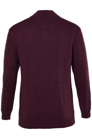 JP1880 851428 Strickpullover mit Troyer-Reißverschluss Pflaume TALL - TALL sweatshirts - TALL Sweatshirts mit Extralänge