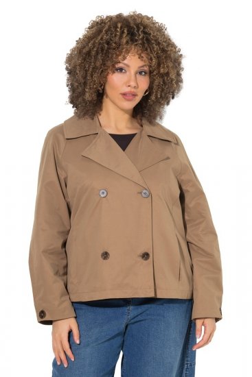 Ulla Popken 851435 Trenchcoat Braun - Mäntel - Große Größen: Mäntel für Damen