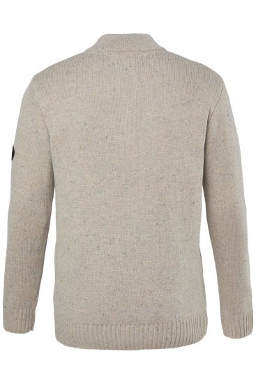 JP1880 851436 Strickpullover mit Knopfkragen Nussbraun TALL - TALL sweatshirts - TALL Sweatshirts mit Extralänge