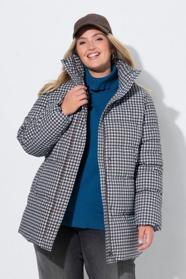 Ulla Popken 851438 HYPRAR Steppjacke in A-Linie Dunkelgrün - Jacken - Große Jacken für Damen