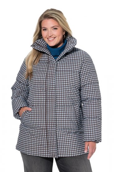 Ulla Popken 851438 HYPRAR Steppjacke in A-Linie Dunkelgrün - Jacken - Große Jacken für Damen