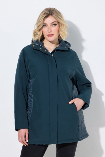 Ulla Popken 851459 Steppjacke Petrol - Jacken - Große Jacken für Damen