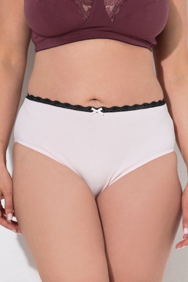 Ulla Popken 851711 Geblümte Slips 5er-Pack Braun - Slips - 