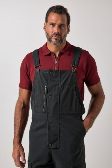 JP1880 851722 Latzhose mit Reißverschluss Anthrazit - Herren-jeans & -hosen - Herren-Jeans & -Hosen in großen Größen