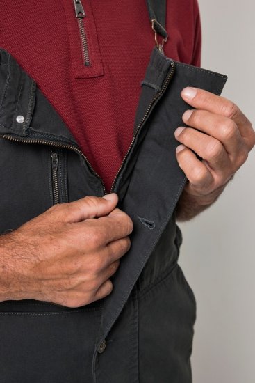 JP1880 851722 Latzhose mit Reißverschluss Anthrazit - Herren-jeans & -hosen - Herren-Jeans & -Hosen in großen Größen