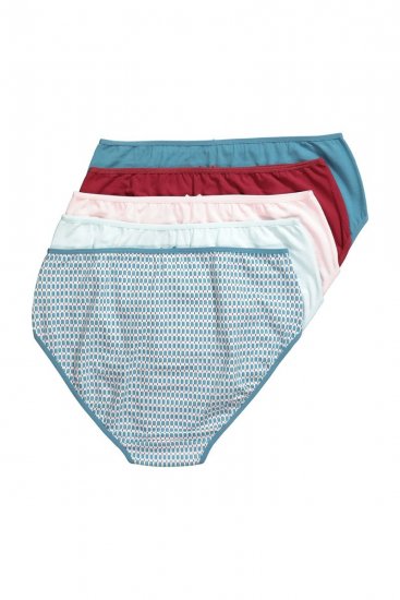 Ulla Popken 851725 Gemusterte Slips 5er-Pack Flieder - Slips - 