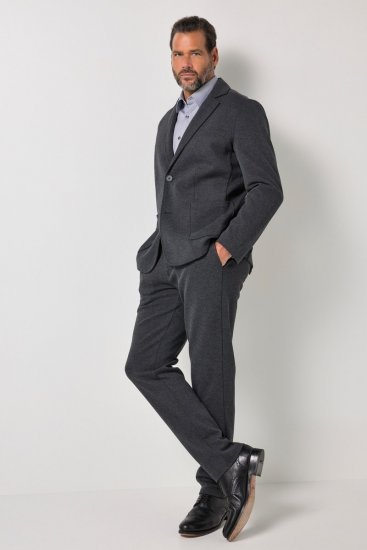 JP1880 Naples Flexnamic Jerseysakko Dunkelgrau meliert - Herrenanzüge und -blazer - Herrenanzüge und -blazer in großen Größen