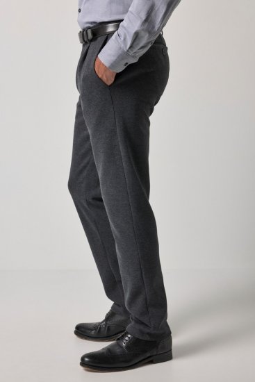 JP1880 Naples Flexnamic Jerseyhose Dunkelgrau meliert - Herrenanzüge und -blazer - Herrenanzüge und -blazer in großen Größen