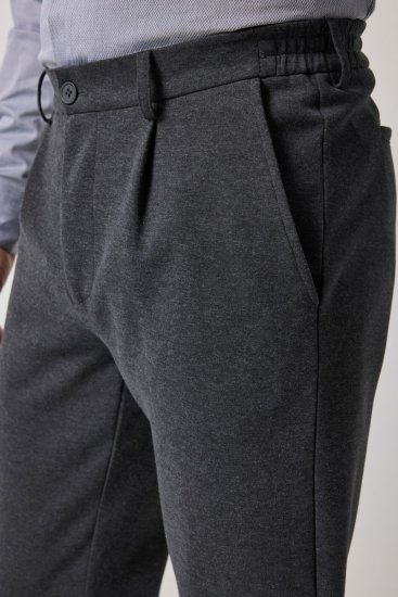 JP1880 Naples Flexnamic Jerseyhose Dunkelgrau meliert - Herrenanzüge und -blazer - Herrenanzüge und -blazer in großen Größen