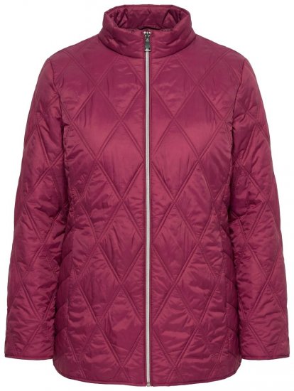 Ulla Popken 851777 HYPRAR Steppjacke mit Stehkragen Weinrot - Jacken - Große Jacken für Damen