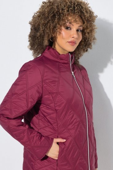 Ulla Popken 851777 HYPRAR Steppjacke mit Stehkragen Weinrot - Jacken - Große Jacken für Damen