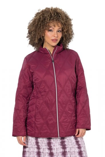 Ulla Popken 851777 HYPRAR Steppjacke mit Stehkragen Weinrot - Jacken - Große Jacken für Damen