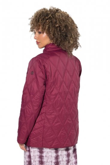 Ulla Popken 851777 HYPRAR Steppjacke mit Stehkragen Weinrot - Jacken - Große Jacken für Damen