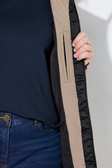 Ulla Popken 851789 Funktionsmantel Braun - Mäntel - Große Größen: Mäntel für Damen