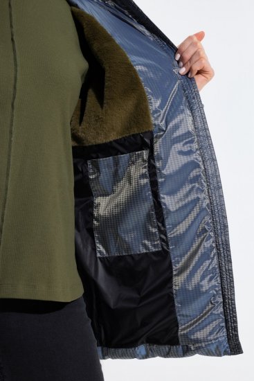 Ulla Popken 851790 Steppjacke Denimblau - Jacken - Große Jacken für Damen