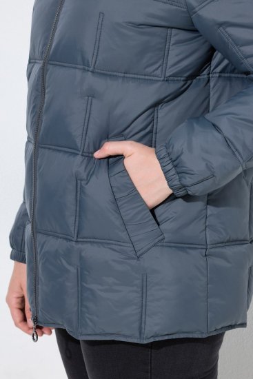 Ulla Popken 851791 Steppjacke Dunkelblau - Jacken - Große Jacken für Damen