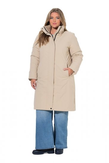 Ulla Popken 851811 Steppmantel Beige - Mäntel - Große Größen: Mäntel für Damen