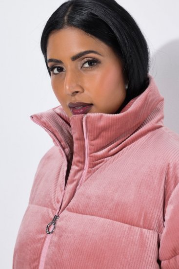 Ulla Popken 851819 Cordjacke Altrosa - Jacken - Große Jacken für Damen
