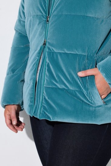 Ulla Popken 851819 Cordjacke Grau - Jacken - Große Jacken für Damen