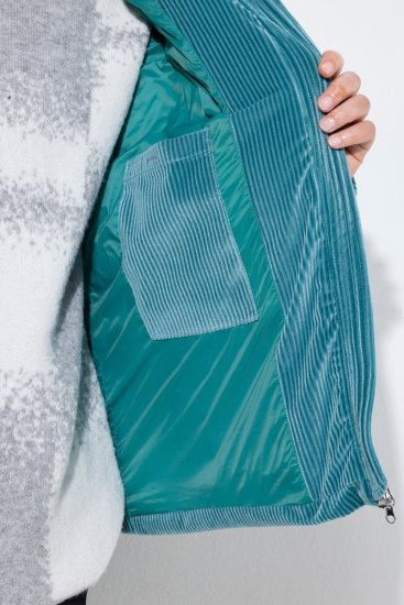 Ulla Popken 851819 Cordjacke Grau - Jacken - Große Jacken für Damen