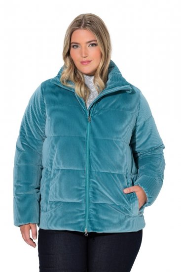 Ulla Popken 851819 Cordjacke Grau - Jacken - Große Jacken für Damen