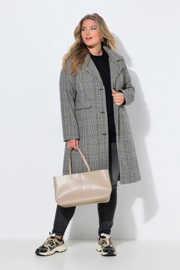 Ulla Popken 851826 Wollmantel Wollweiß - Mäntel - Große Größen: Mäntel für Damen