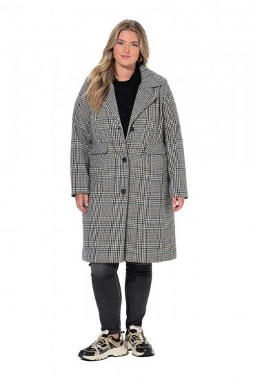 Ulla Popken 851826 Wollmantel Wollweiß - Mäntel - Große Größen: Mäntel für Damen