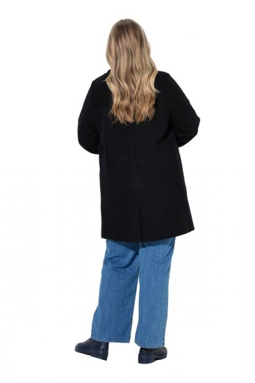 Ulla Popken 851829 Wollmantel Schwarz - Mäntel - Große Größen: Mäntel für Damen