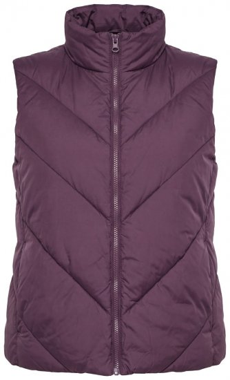 Ulla Popken 851833 Steppweste mit Stehkragen Braun - Westen - 