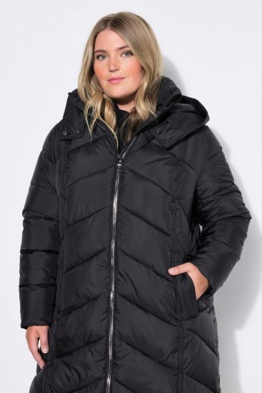 Ulla Popken 851842 Steppmantel Schwarz - Mäntel - Große Größen: Mäntel für Damen