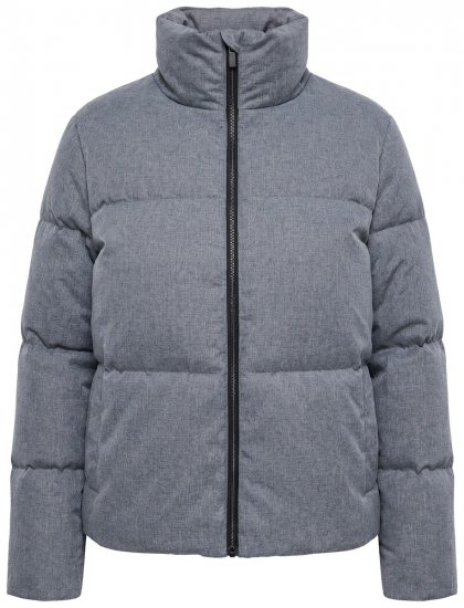 Ulla Popken 851854 Steppjacke Grau meliert - Jacken - Große Jacken für Damen