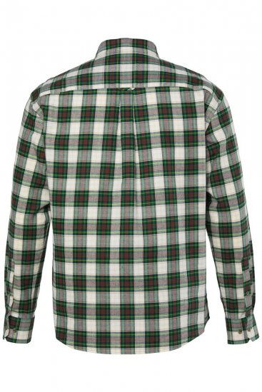 JP1880 851877 Kariertes Langarm-Flanellhemd Dunkelgrün TALL - TALL hemden - Hemden mit TALL-Schnitt